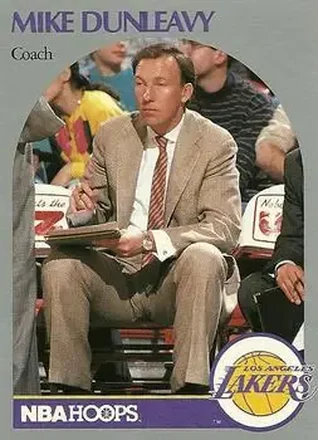 1990-91 Hoops #410 - Mike Dunleavy - Los Angeles Lakers