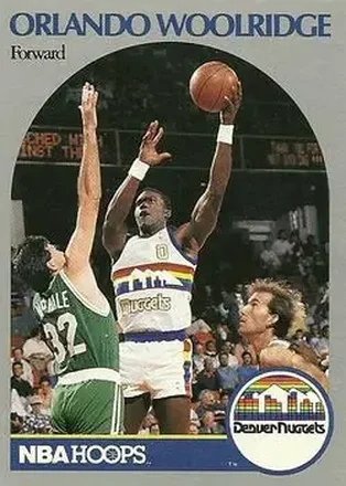 1990-91 Hoops #411 - Orlando Woolridge - Denver Nuggets