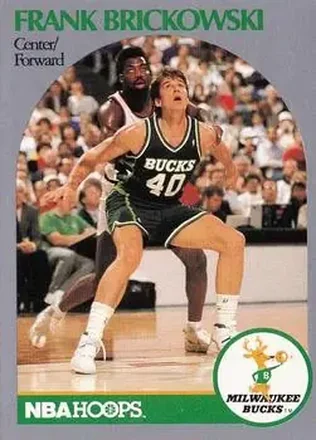 1990-91 Hoops #417 - Frank Brickowski - Milwaukee Bucks