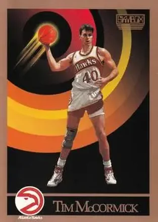1990-91 SkyBox #366 - Tim McCormick - Atlanta Hawks