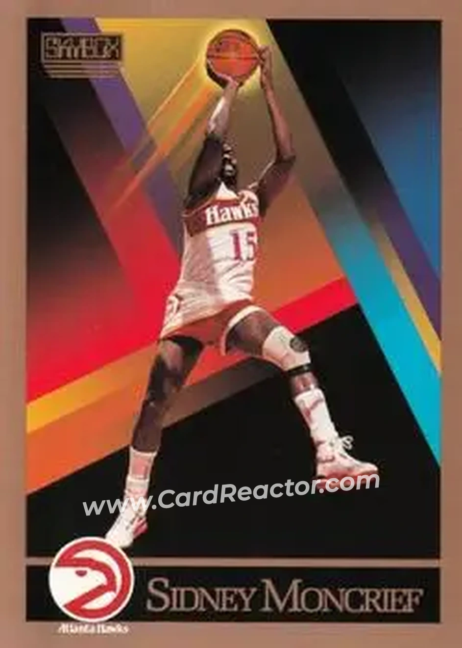 1990-91 SkyBox #367 - Sidney Moncrief - Atlanta Hawks - Front