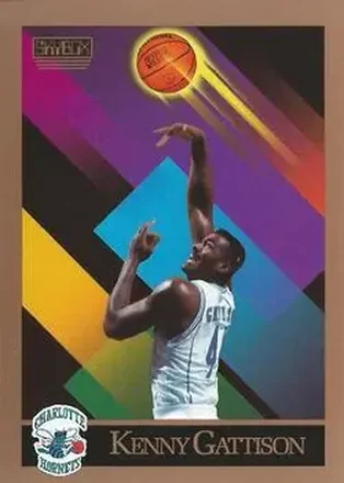1990-91 SkyBox #368 - Kenny Gattison - Charlotte Hornets
