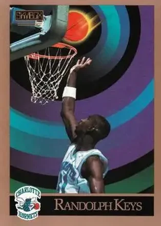 1990-91 SkyBox #369 - Randolph Keys - Charlotte Hornets