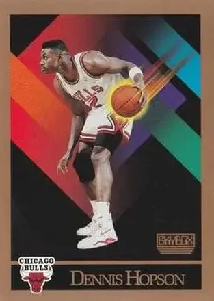 1990-91 SkyBox #371 - Dennis Hopson - Chicago Bulls