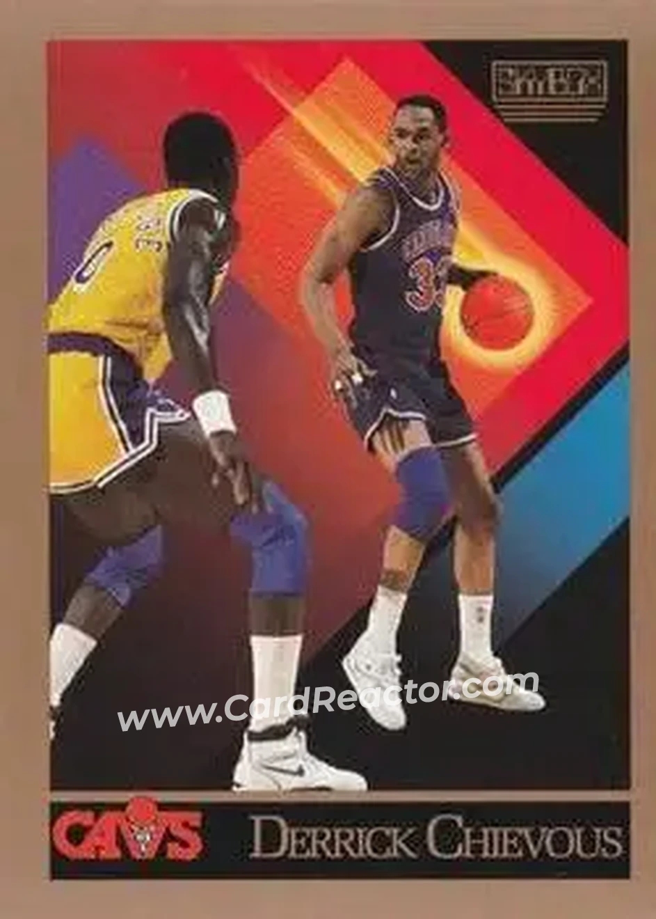 1990-91 SkyBox #373 - Derrick Chievous - Cleveland Cavaliers - Front