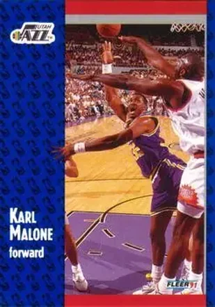 1991-92 Fleer #201 - Karl Malone - Utah Jazz
