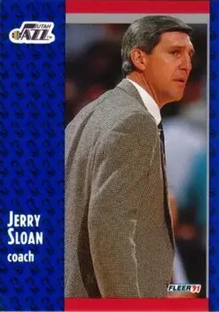 1991-92 Fleer #202 - Jerry Sloan - Utah Jazz
