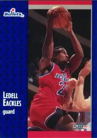 1991-92 Fleer #204 - Ledell Eackles - Washington Bullets
