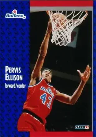 1991-92 Fleer #205 - Pervis Ellison - Washington Bullets