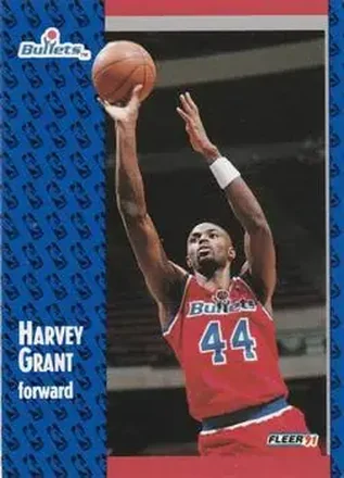 1991-92 Fleer #207 - Harvey Grant - Washington Bullets