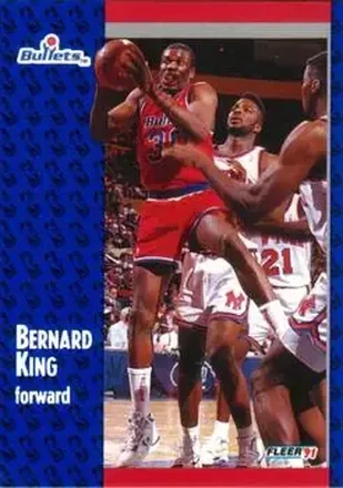 1991-92 Fleer #208 - Bernard King - Washington Bullets