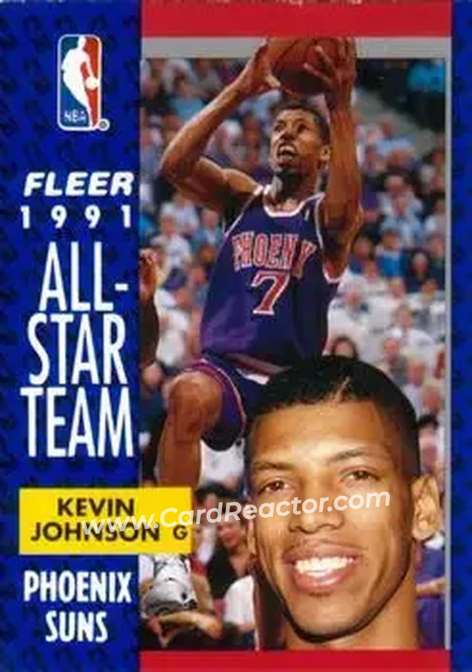 1991-92 Fleer #210 - Kevin Johnson - Phoenix Suns - Front