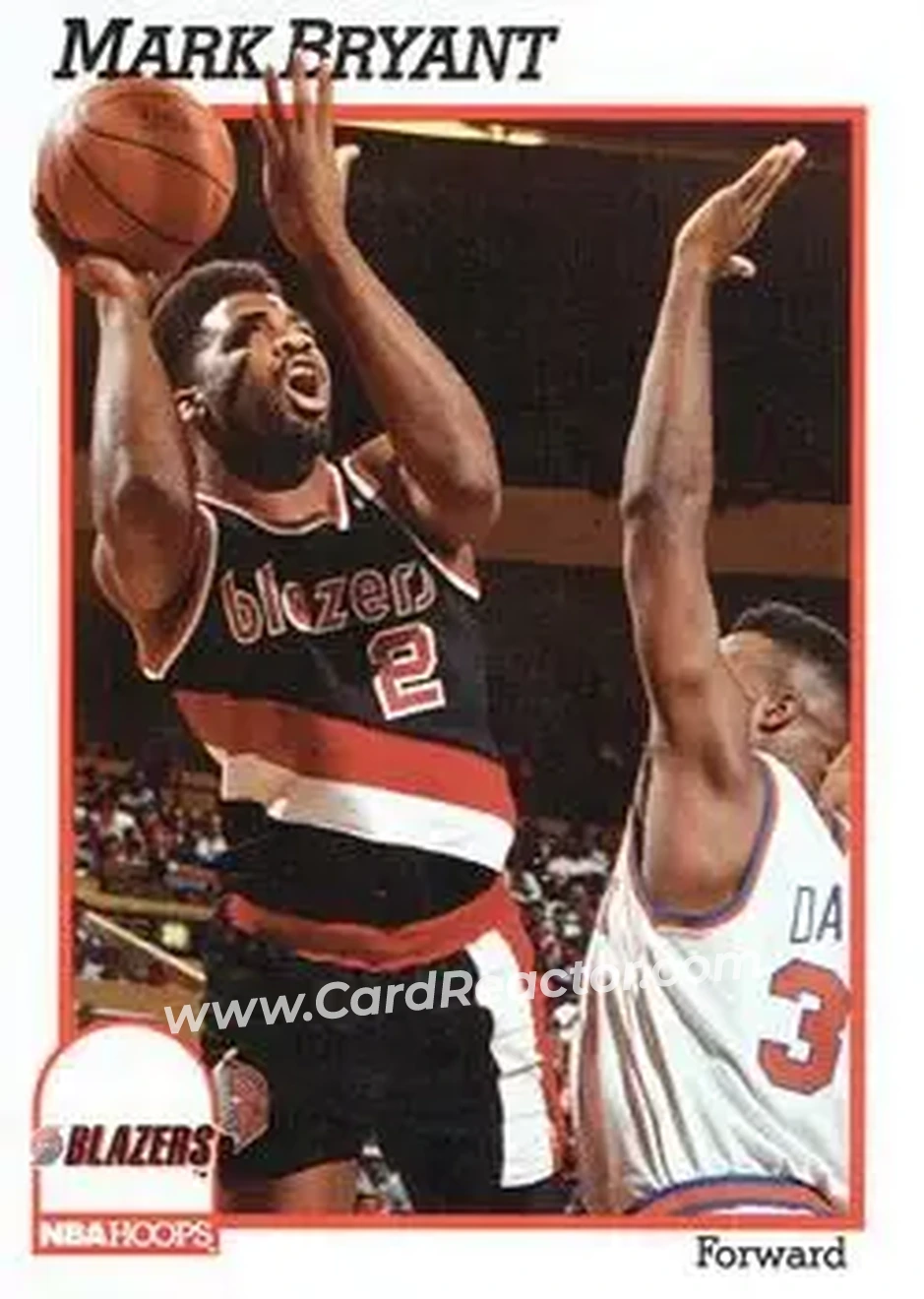 1991-92 Hoops #172 - Mark Bryant - Portland Trail Blazers - Front