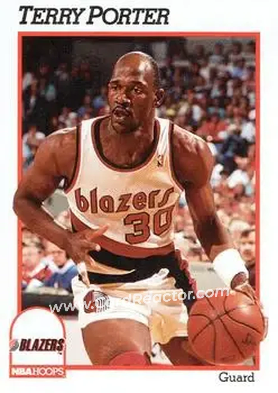 1991-92 Hoops #177 - Terry Porter - Portland Trail Blazers - Front