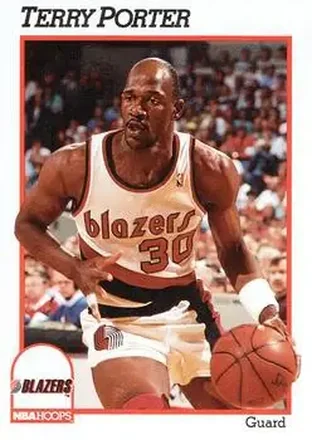 1991-92 Hoops #177 - Terry Porter - Portland Trail Blazers