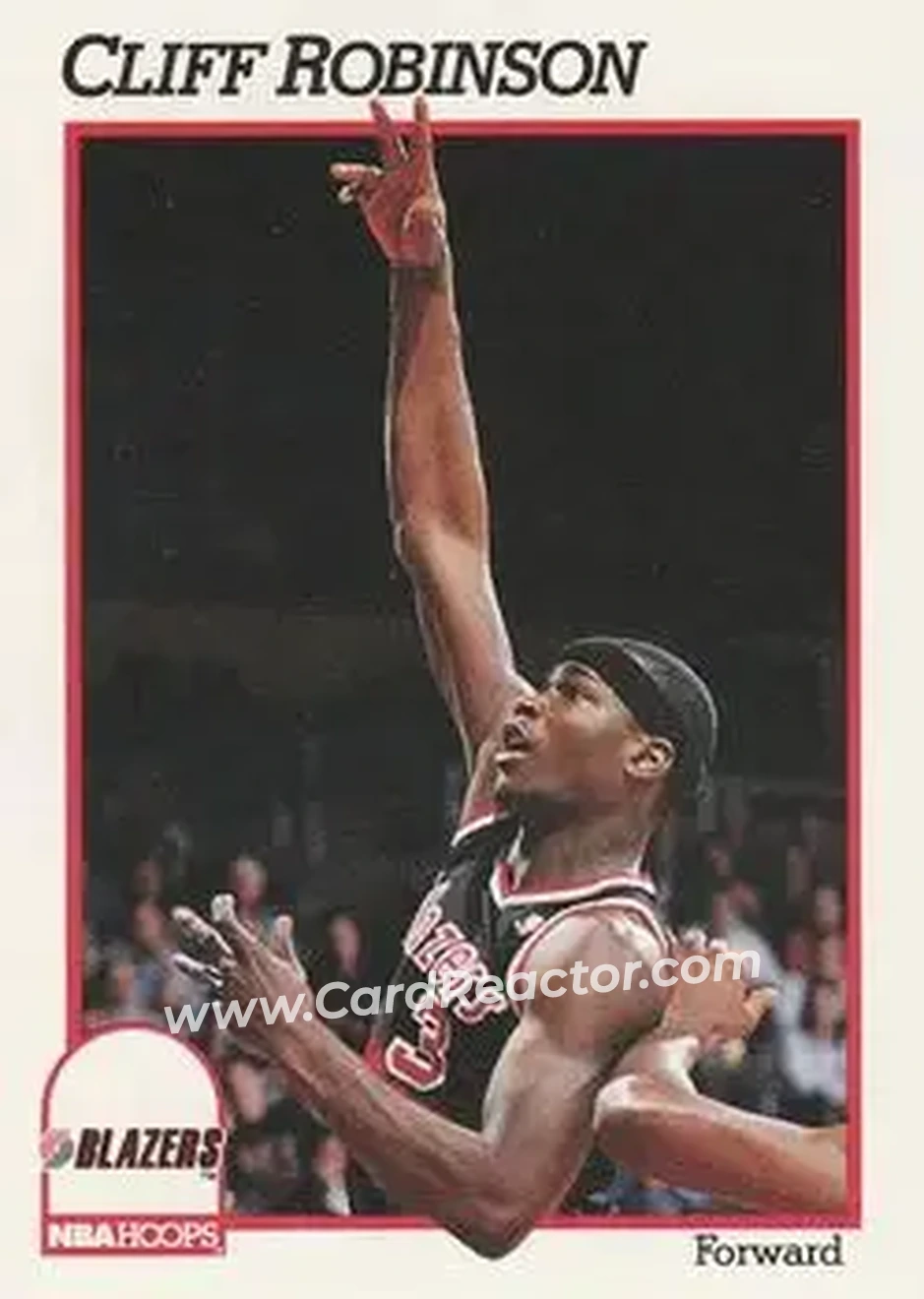 1991-92 Hoops #178 - Clifford Robinson - Portland Trail Blazers - Front