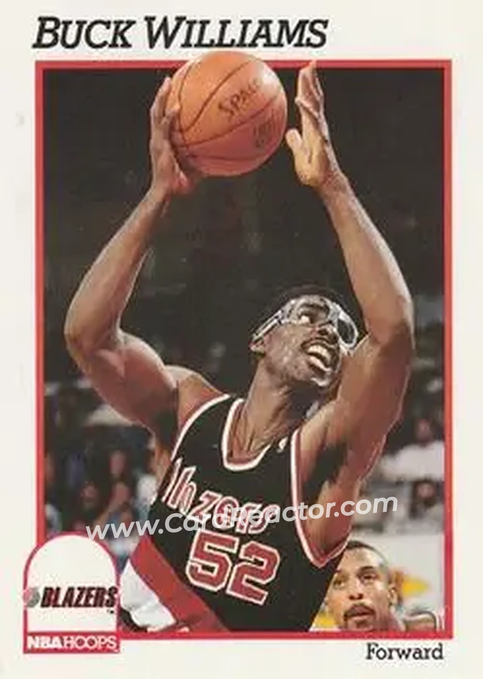 1991-92 Hoops #179 - Buck Williams - Portland Trail Blazers - Front
