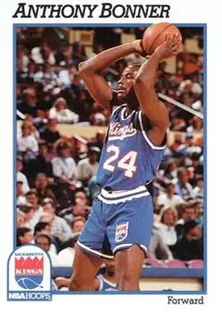 1991-92 Hoops #180 - Anthony Bonner - Sacramento Kings