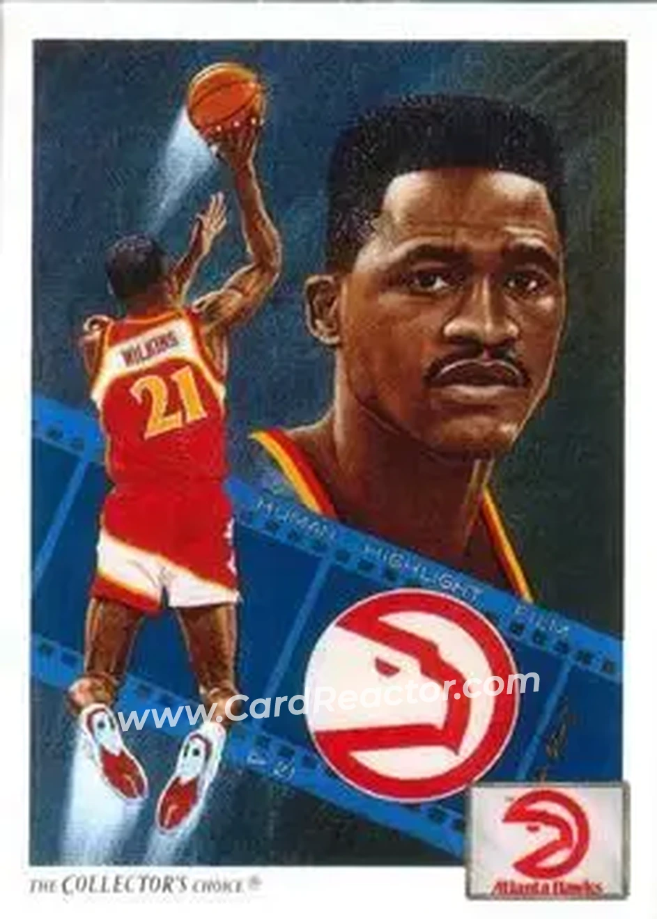 1991-92 Upper Deck #79 - Dominique Wilkins - Atlanta Hawks - Front