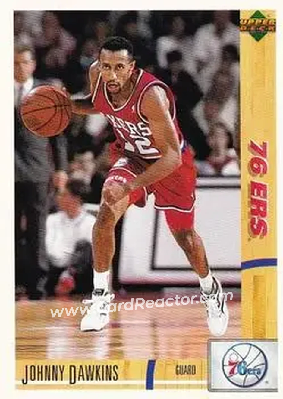 1991-92 Upper Deck Italian #81 - Johnny Dawkins - Philadelphia 76ers - Front