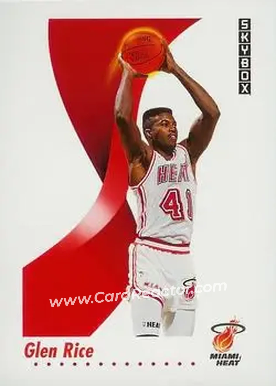 1991-92 SkyBox #151 - Glen Rice - Miami Heat - Front 1991-92 SkyBox #151 - Glen Rice - Miami Heat - Front