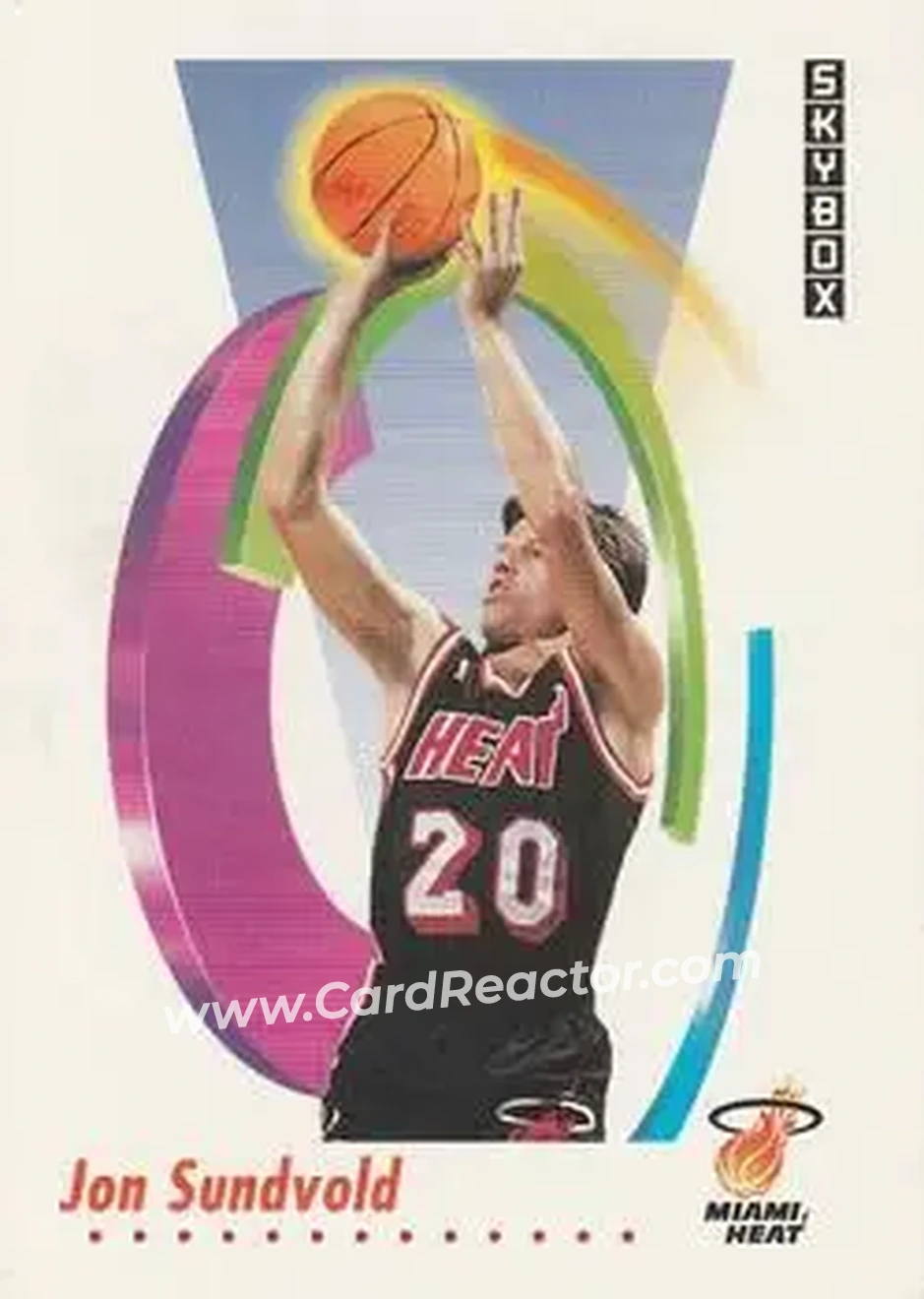 1991-92 SkyBox #153 - Jon Sundvold - Miami Heat - Front