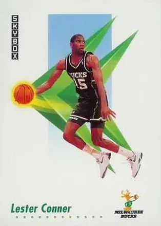 1991-92 SkyBox #156 - Lester Conner - Milwaukee Bucks