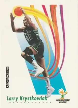 1991-92 SkyBox #159 - Larry Krystkowiak - Milwaukee Bucks