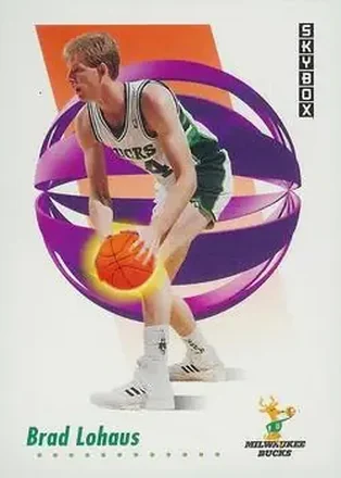 1991-92 SkyBox #160 - Brad Lohaus - Milwaukee Bucks