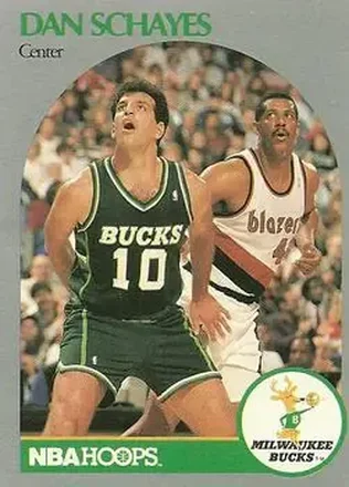 1990-91 Hoops #418 - Danny Schayes - Milwaukee Bucks 1990-91 Hoops #418 - Danny Schayes - Milwaukee Bucks
