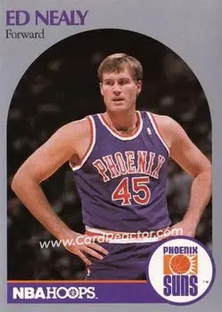 1990-91 Hoops #426 - Ed Nealy - Phoenix Suns - Front