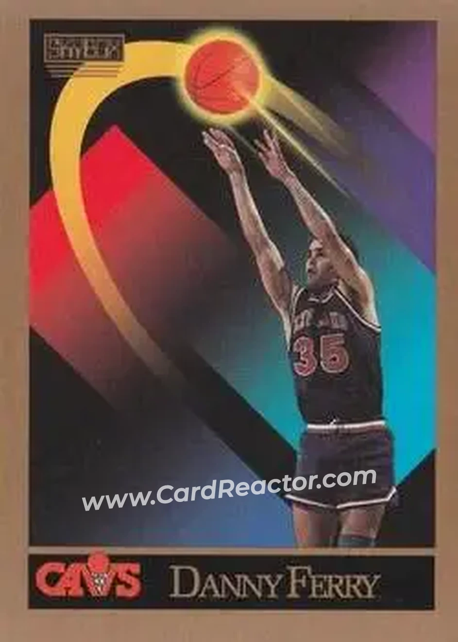 1990-91 SkyBox #374 - Danny Ferry - Cleveland Cavaliers - Front