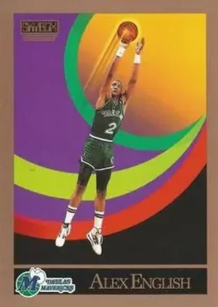 1990-91 SkyBox #375 - Alex English - Dallas Mavericks