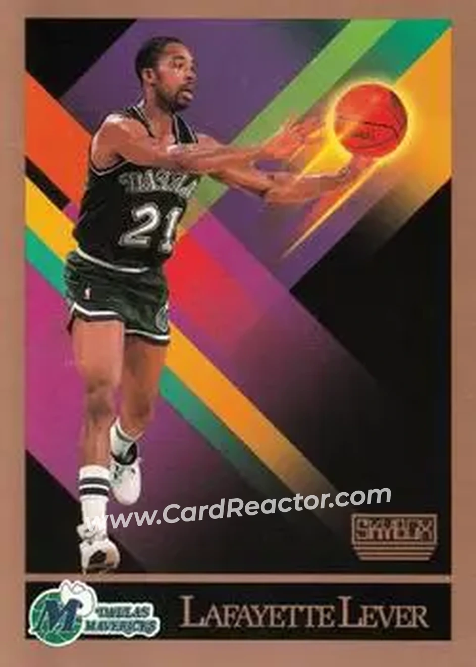 1990-91 SkyBox #376 - Fat Lever - Dallas Mavericks - Front