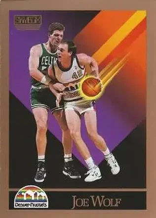 1990-91 SkyBox #381 - Joe Wolf - Denver Nuggets