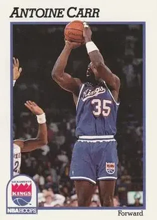 1991-92 Hoops #181 - Antoine Carr - Sacramento Kings