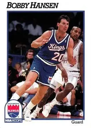 1991-92 Hoops #183 - Bobby Hansen - Sacramento Kings