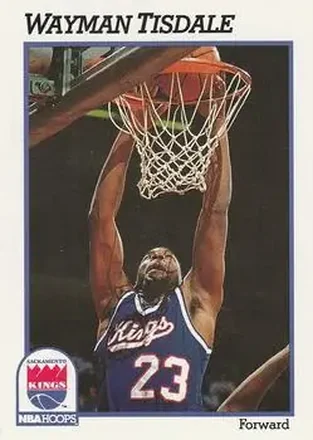 1991-92 Hoops #187 - Wayman Tisdale - Sacramento Kings