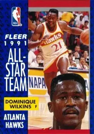 1991-92 Fleer #212 - Dominique Wilkins - Atlanta Hawks
