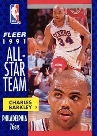 1991-92 Fleer #213 - Charles Barkley - Philadelphia 76ers