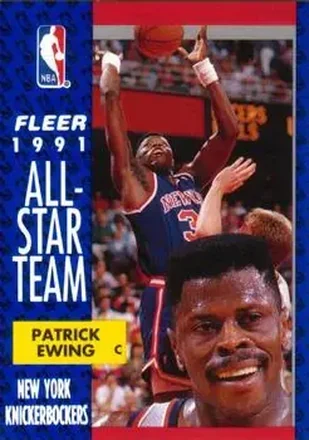 1991-92 Fleer #215 - Patrick Ewing - New York Knicks