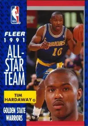 1991-92 Fleer #216 - Tim Hardaway - Golden State Warriors
