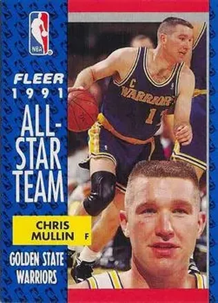 1991-92 Fleer #218 - Chris Mullin - Golden State Warriors