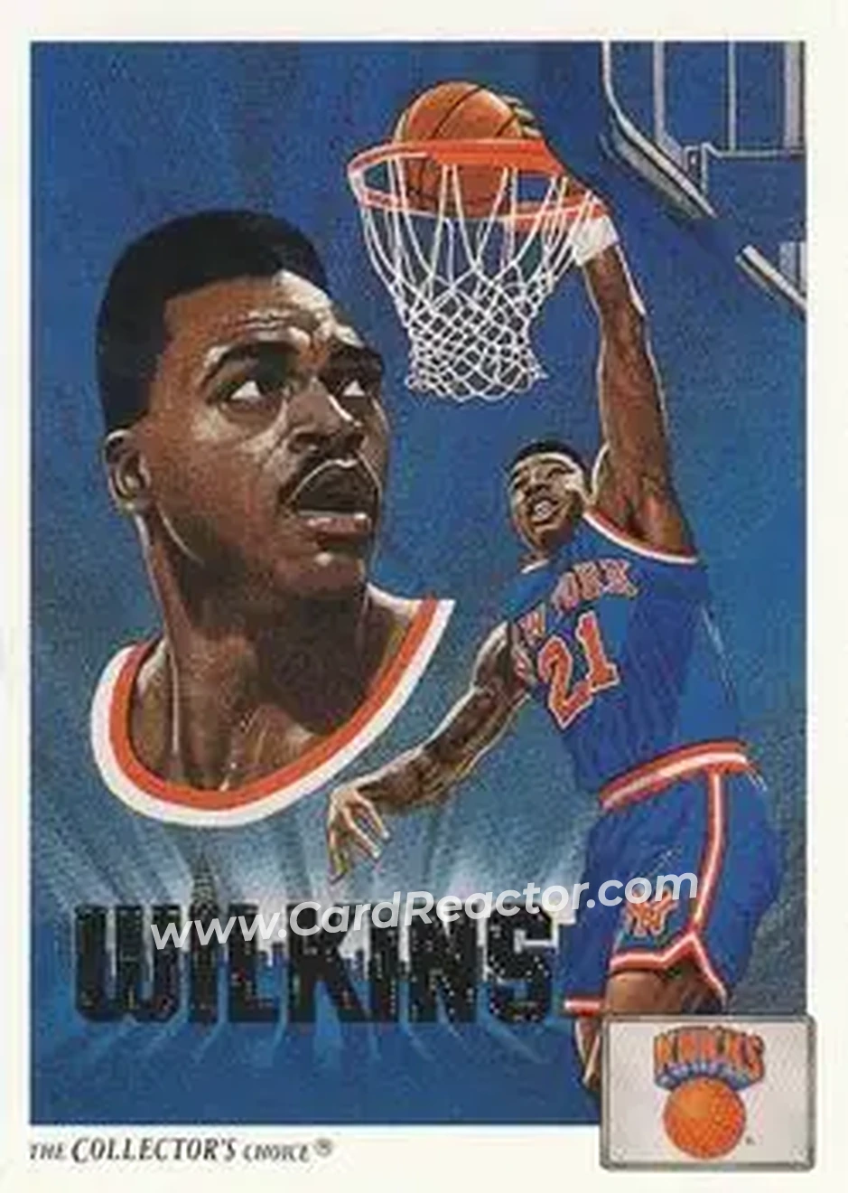 1991-92 Upper Deck #84 - Gerald Wilkins - New York Knicks - Front