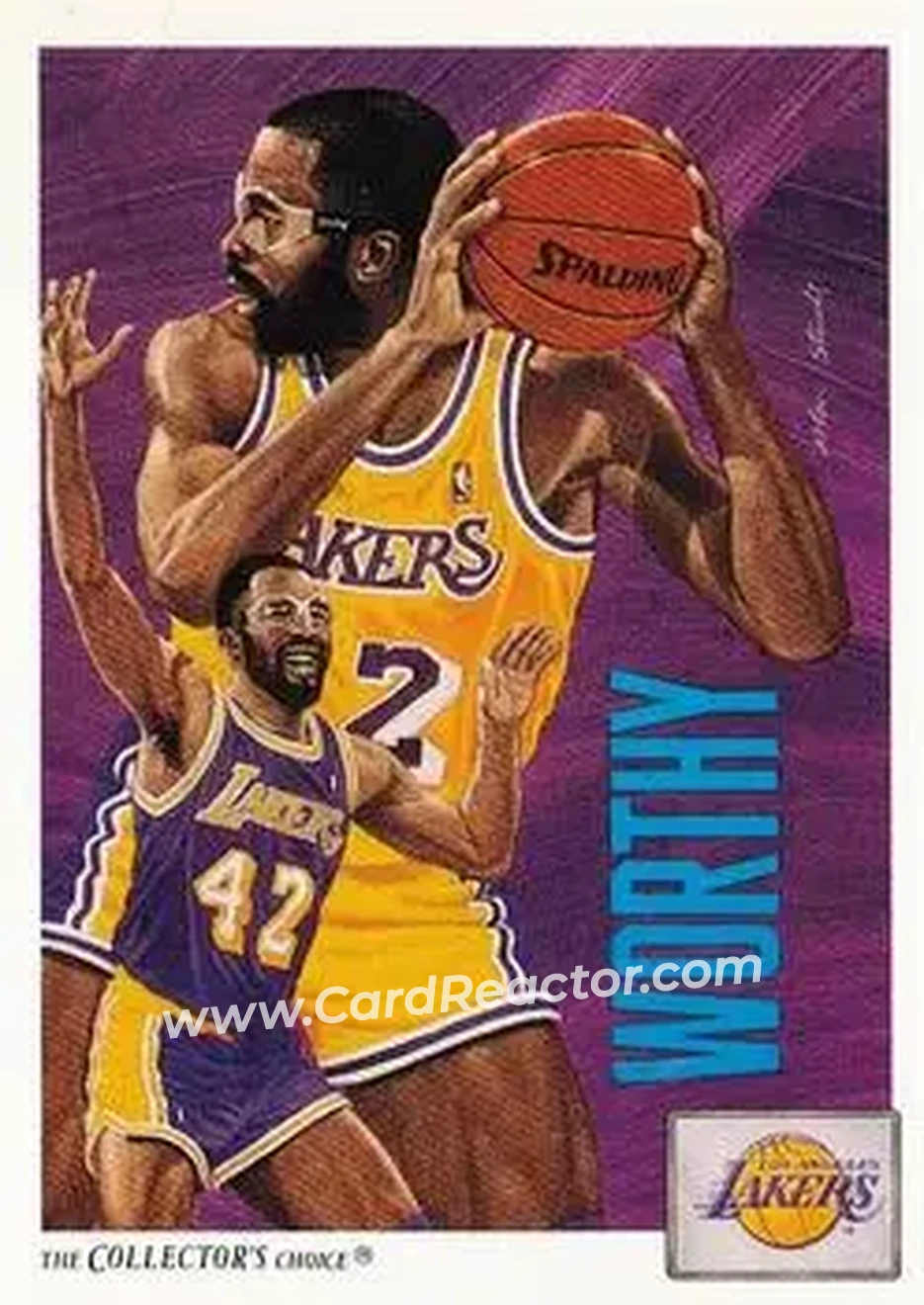 1991-92 Upper Deck #85 - James Worthy - Los Angeles Lakers - Front