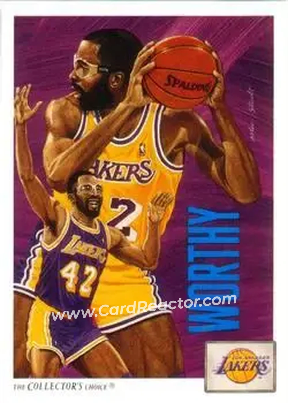 1991-92 Upper Deck #85 - James Worthy - Los Angeles Lakers - Front