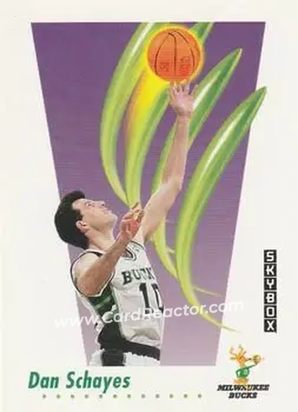 1991-92 SkyBox #164 - Danny Schayes - Milwaukee Bucks - Front 1991-92 SkyBox #164 - Danny Schayes - Milwaukee Bucks - Front