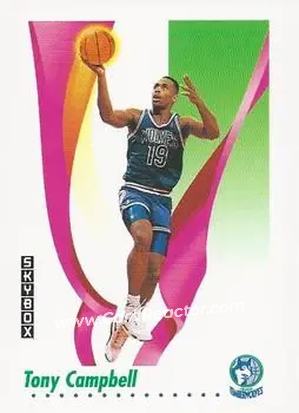 1991-92 SkyBox #168 - Tony Campbell - Minnesota Timberwolves - Front 1991-92 SkyBox #168 - Tony Campbell - Minnesota Timberwolves - Front