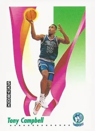 1991-92 SkyBox #168 - Tony Campbell - Minnesota Timberwolves