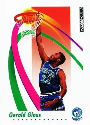1991-92 SkyBox #170 - Gerald Glass - Minnesota Timberwolves